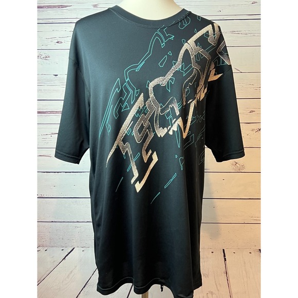 Fox Racing Tee Shirt Mens size Large Graphic T-Shirt Y2K 90s UPF 50+ Moto - Picture 1 of 6